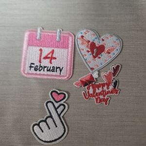 Valentine's Day Embroidered Patches